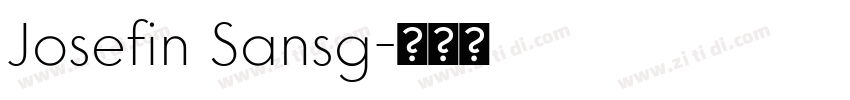 Josefin Sansg字体转换